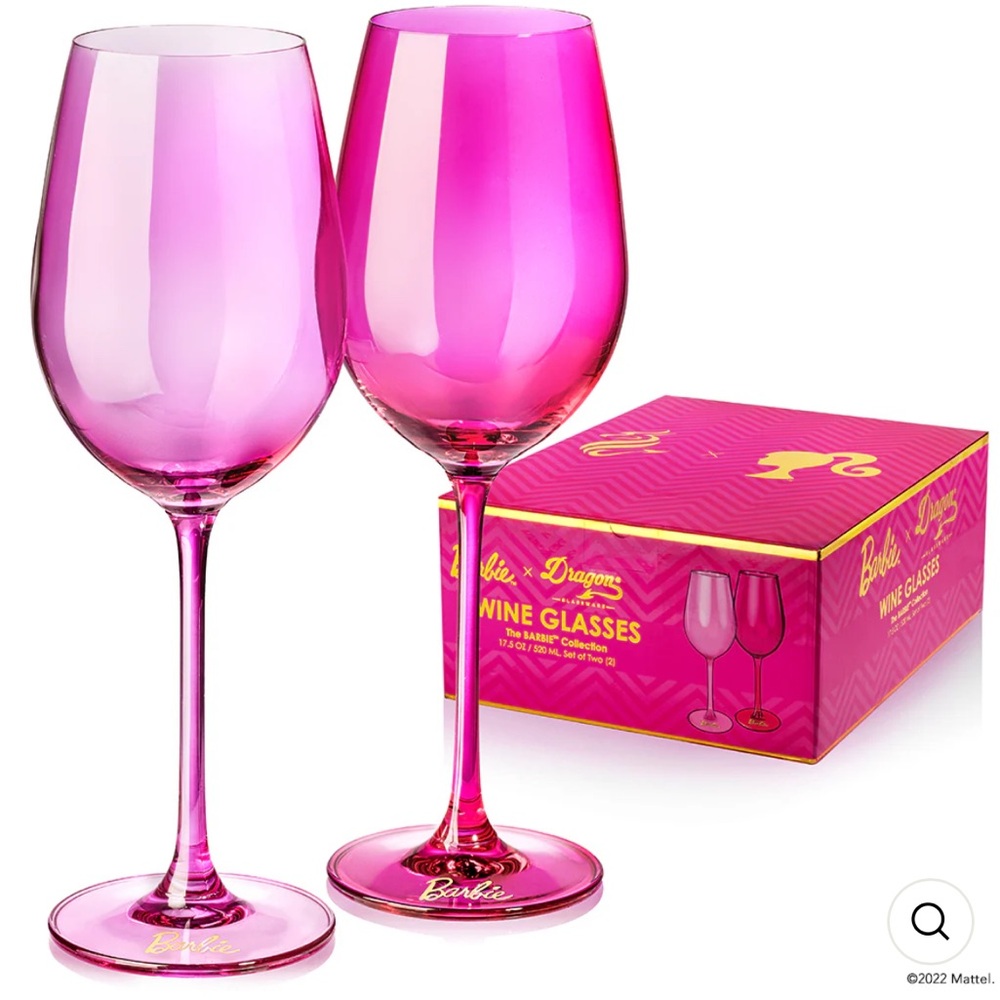Dragon Glassware x Barbie Wine Glasses Set of 2